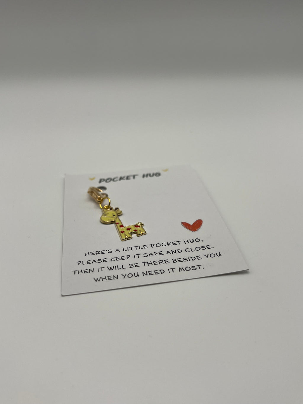 Giraffe Pocket Hug Charm