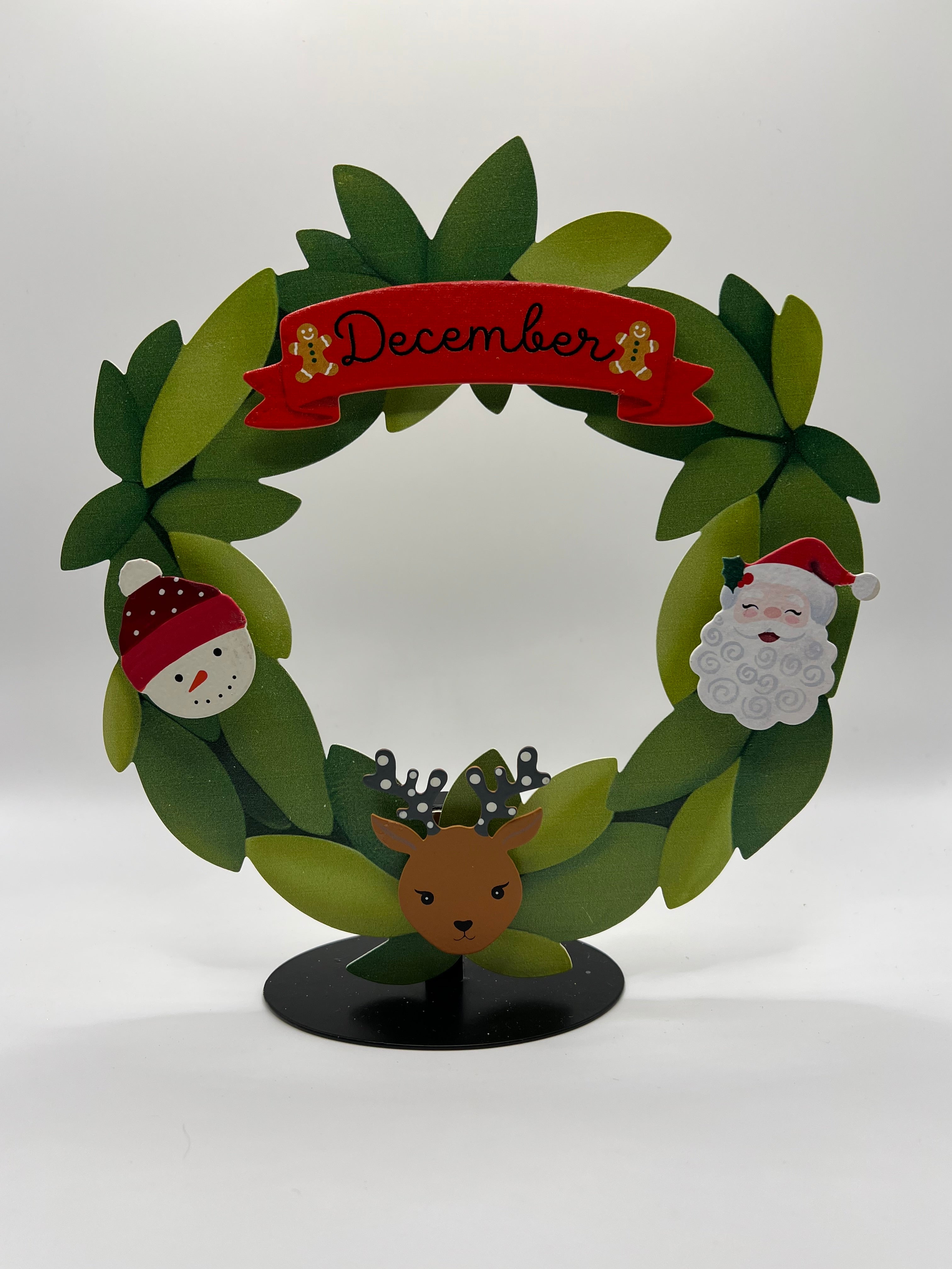 Metal Wreath with magnets on back