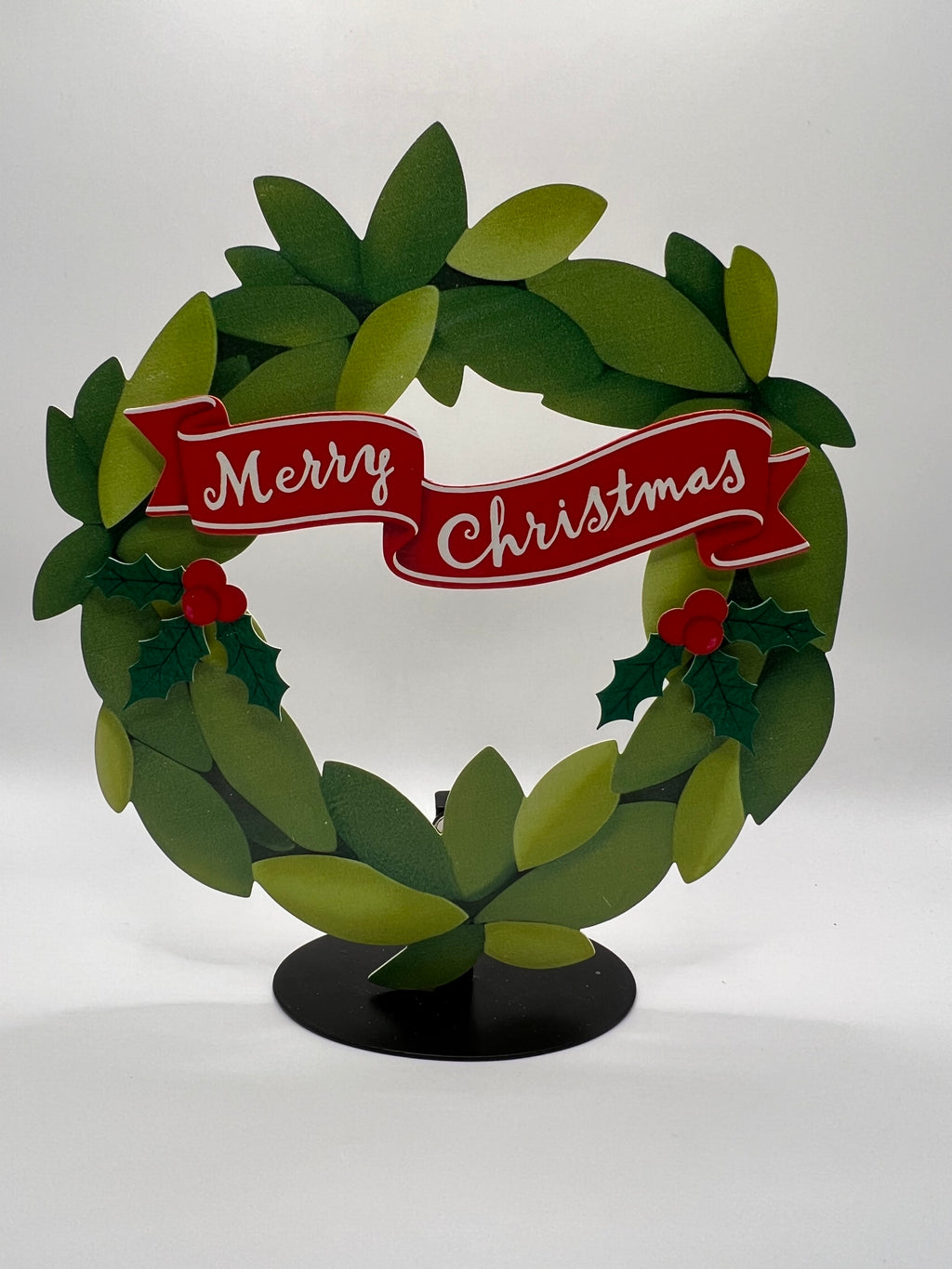 Metal Wreath with magnets on back