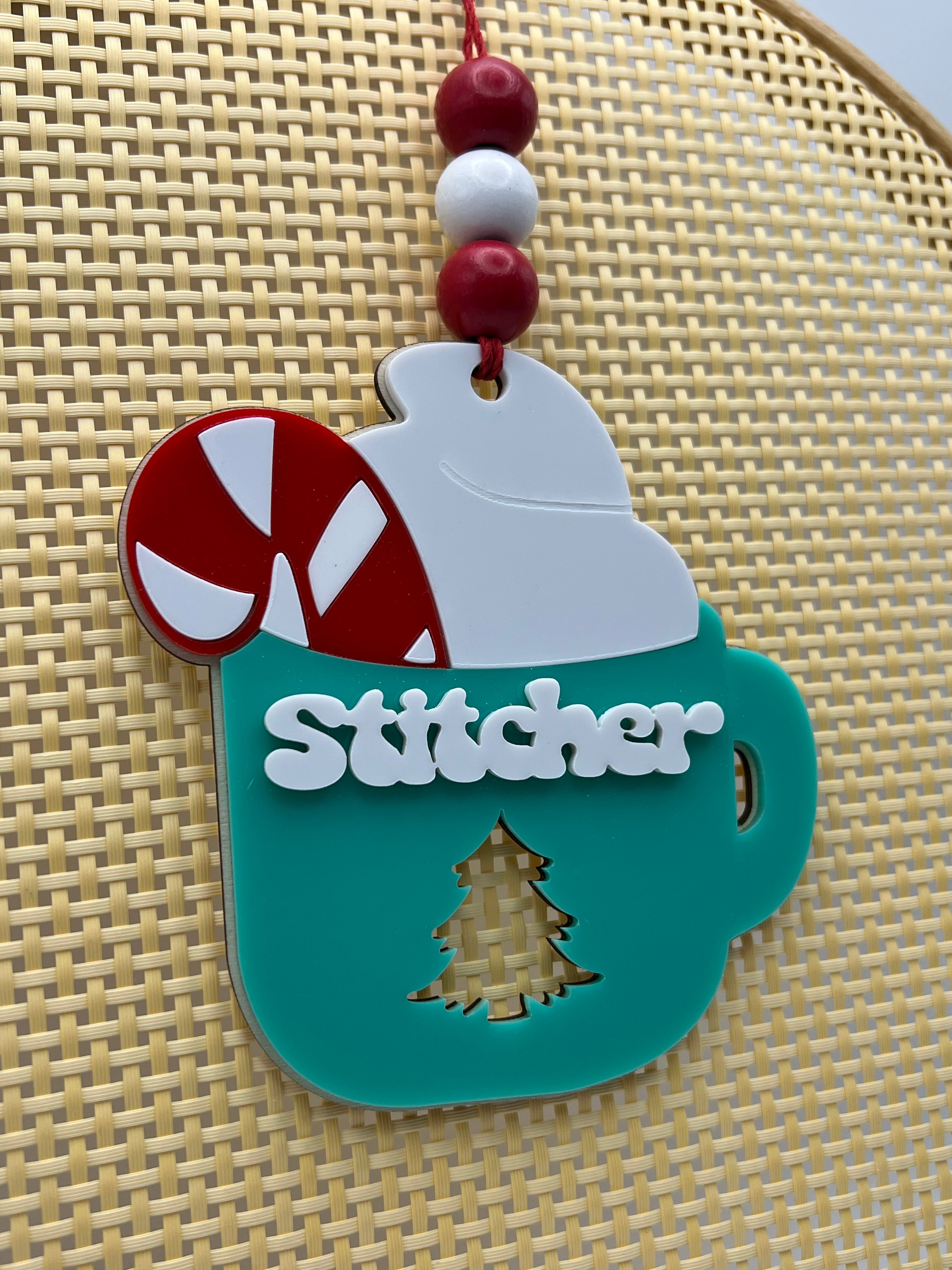 Stitcher Christmas ornament - Green