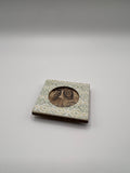 Cream Photo frame with Green and Cream - Needle Minder
